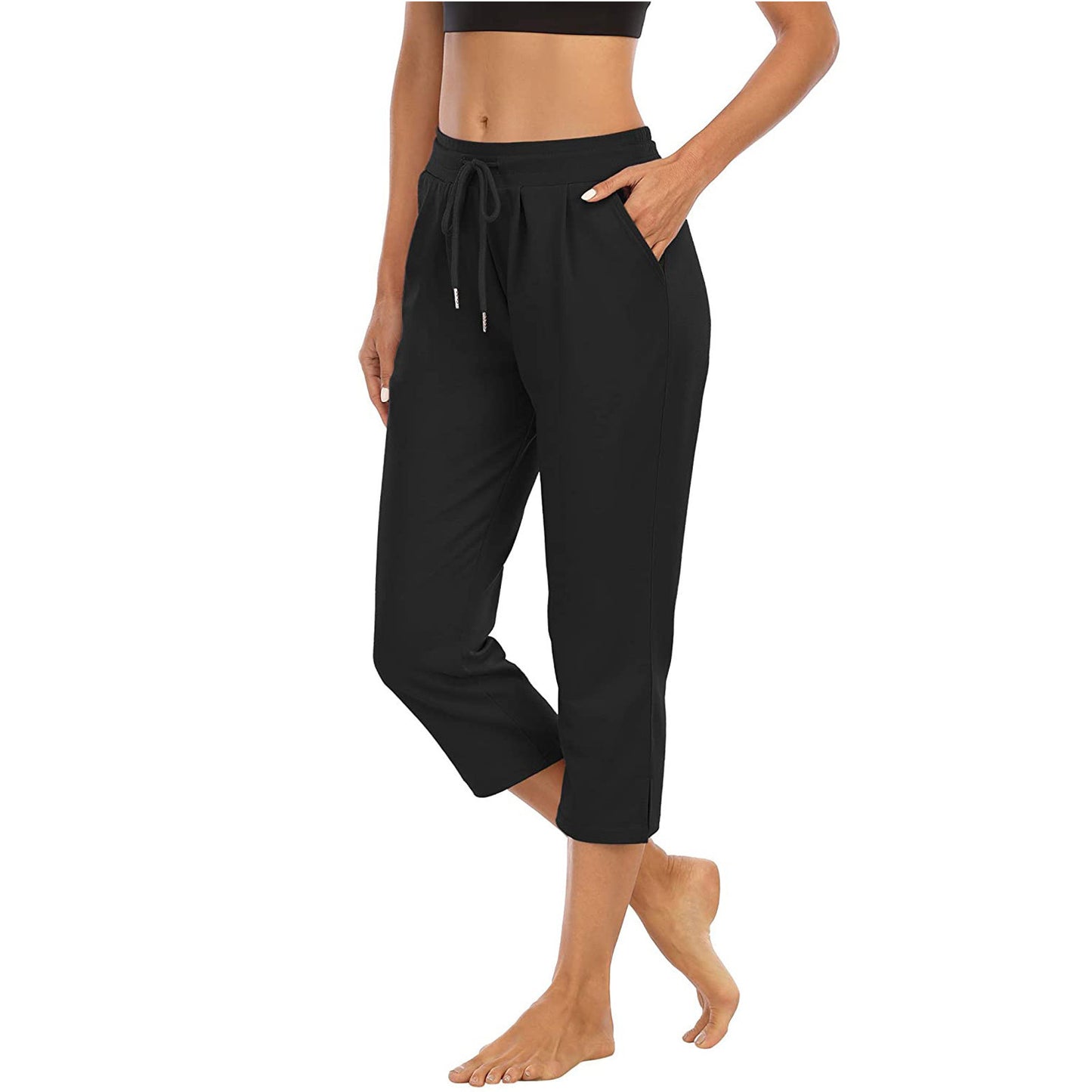 Women's Pocket High Sports Fitness Yoga Leisure Pants