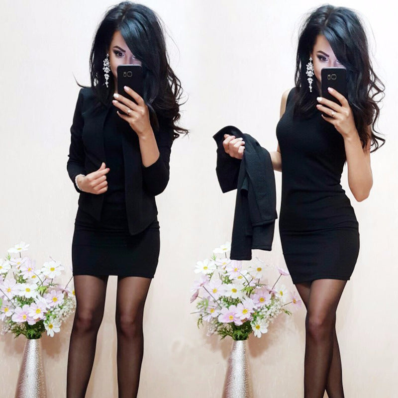 Women's Spring Solid Color Business Dress Dresses