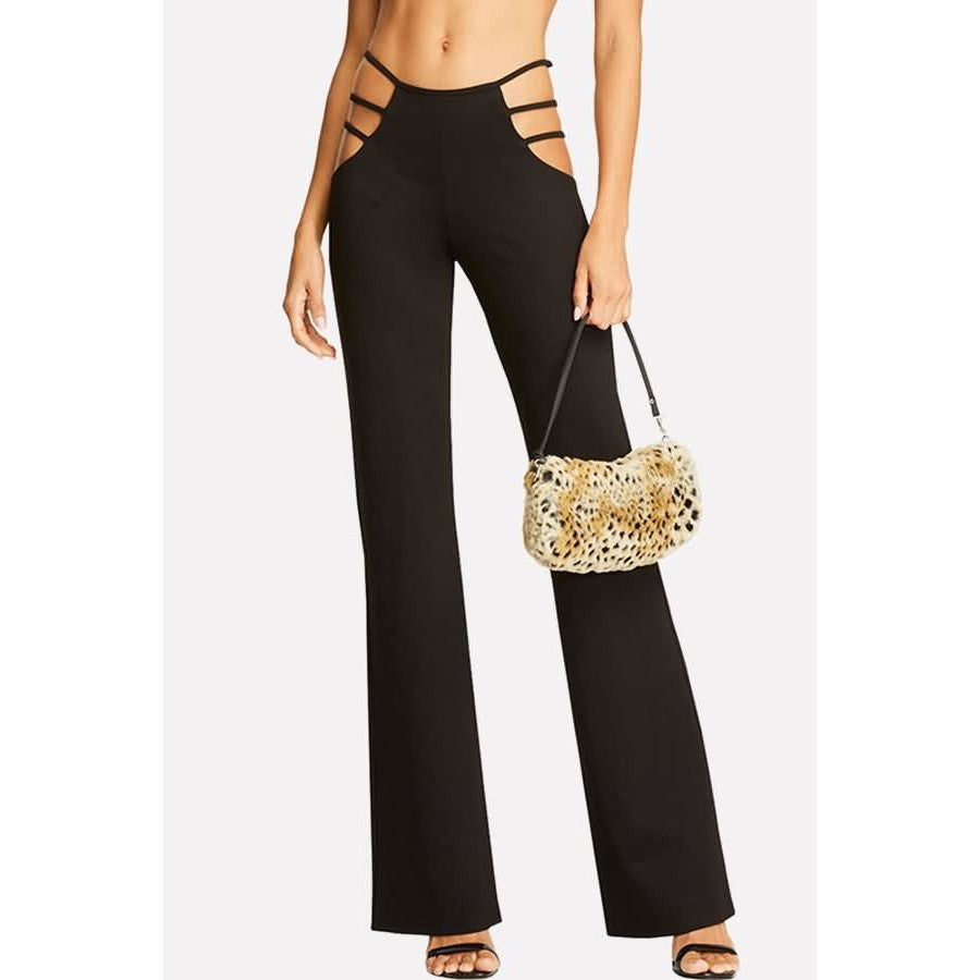 Women's Design Slim Fit Bell-bottom Sexy Punk Pants