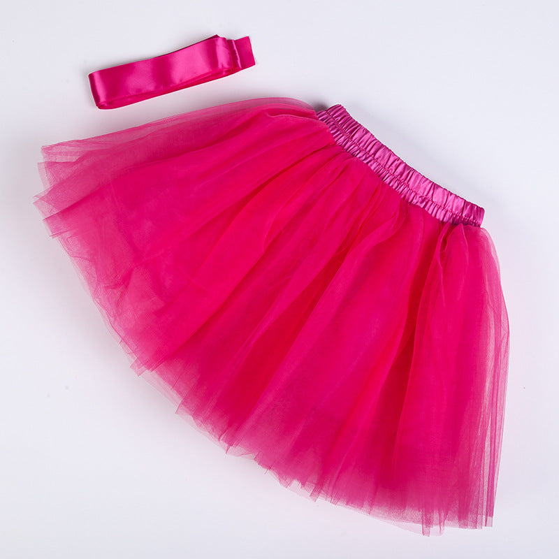 Women's & Children's & Tulle Pettiskirt Flower Dress Skirts