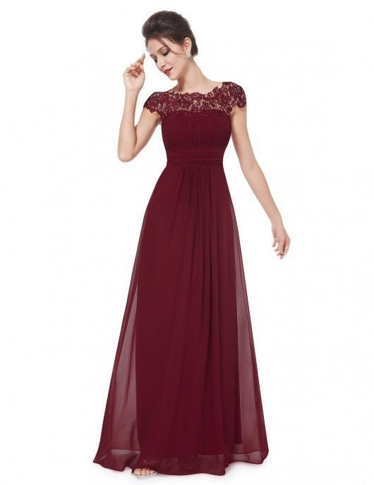 Women's Classic Classy Lace Dress Bridesmaid Wedding Dresses