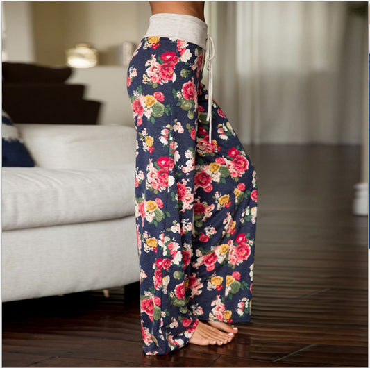 Strap Casual Trousers Fashion Loose Camouflage Pants