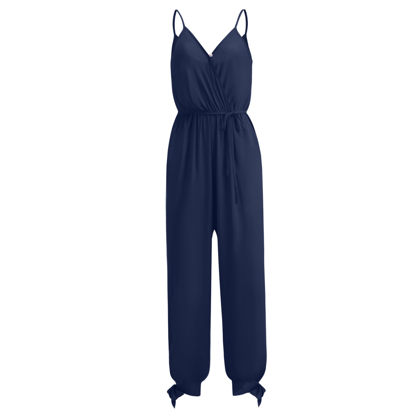 Backless Tether Deep Strap Long Conjoined Pants