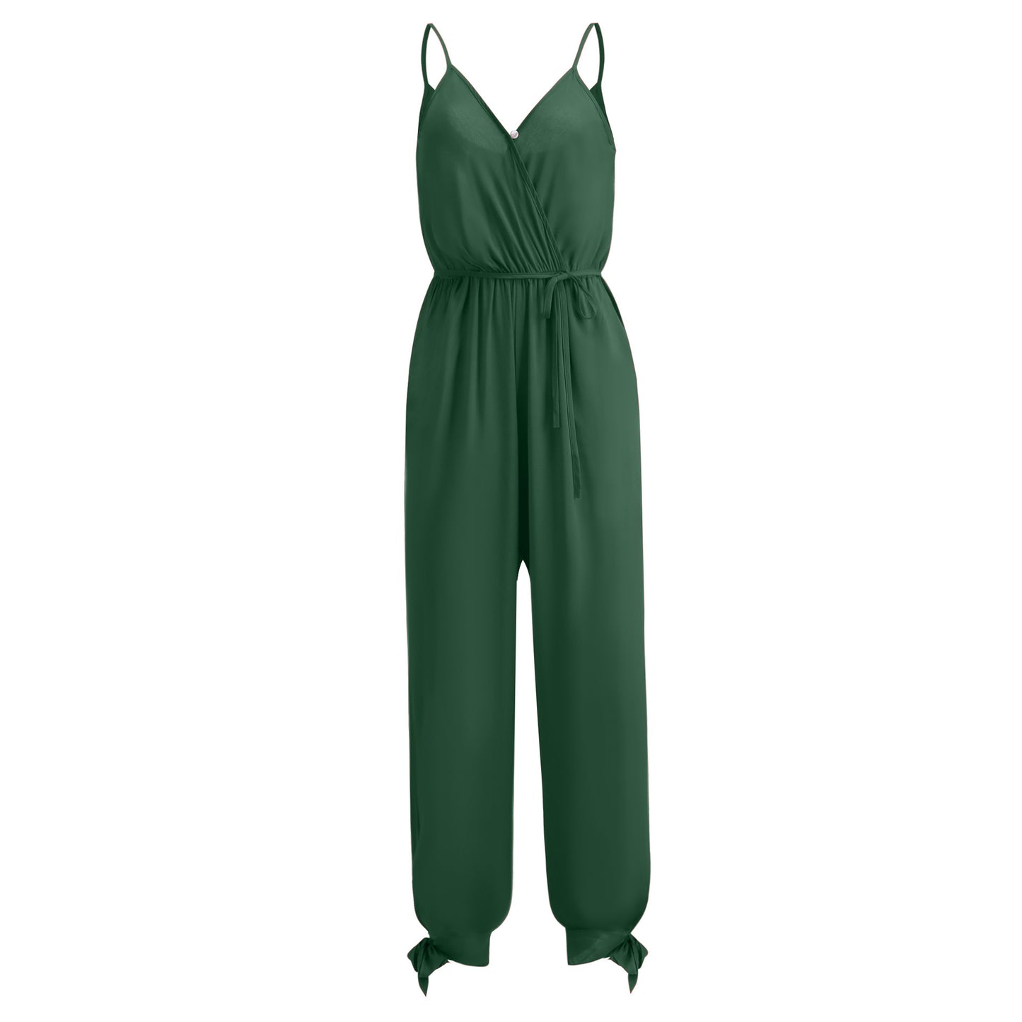 Backless Tether Deep Strap Long Conjoined Pants