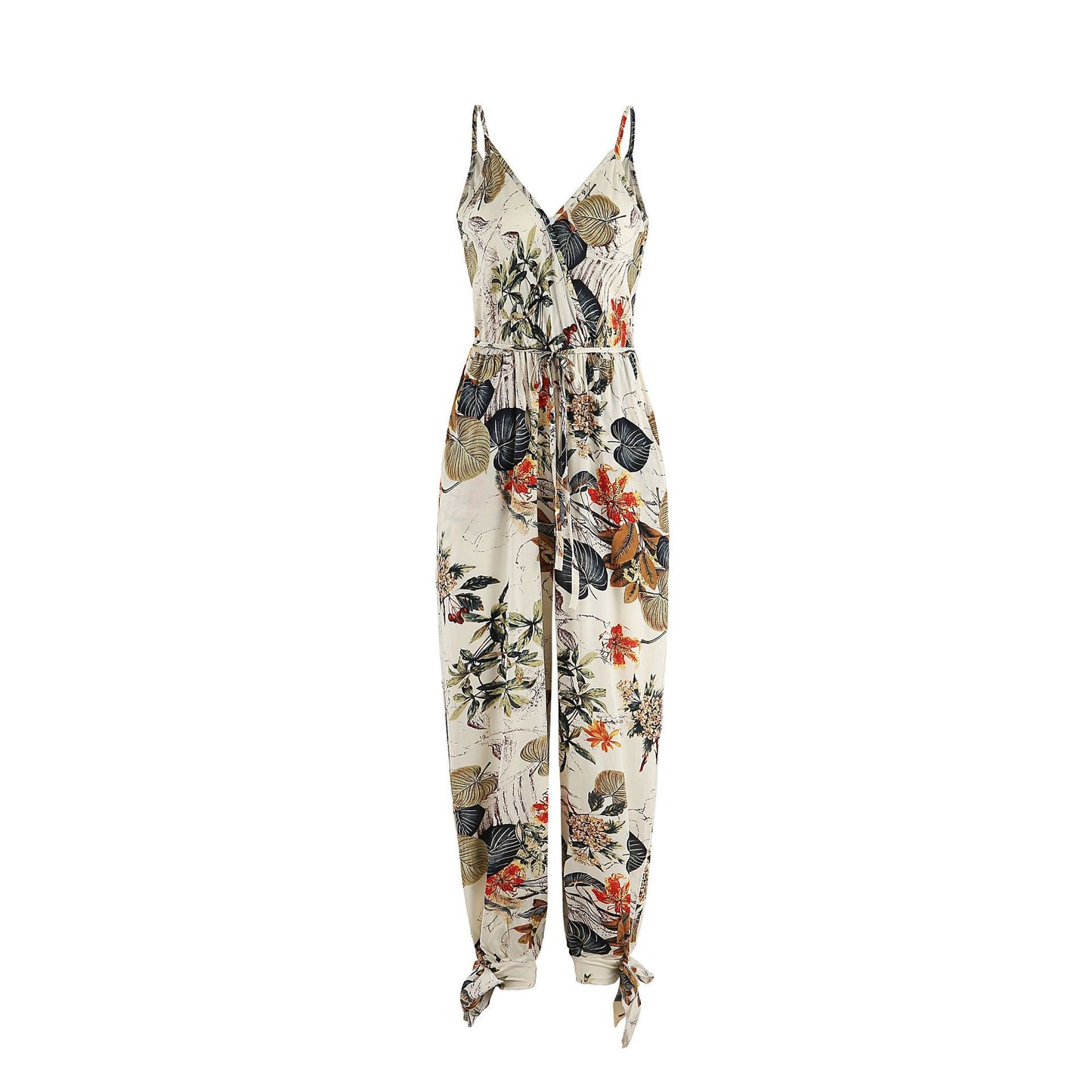 Backless Tether Deep Strap Long Conjoined Pants