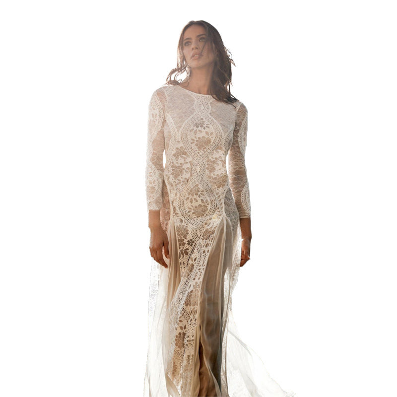 Women's Autumn Dress Long Sleeve Lace Sexy Dresses