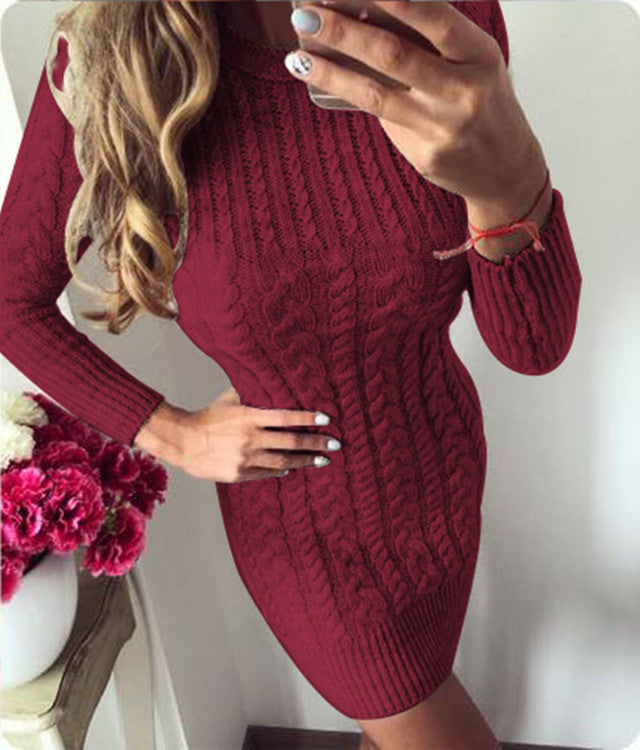 Stylish Comfortable Women's Fashion Twist Knitted Dress