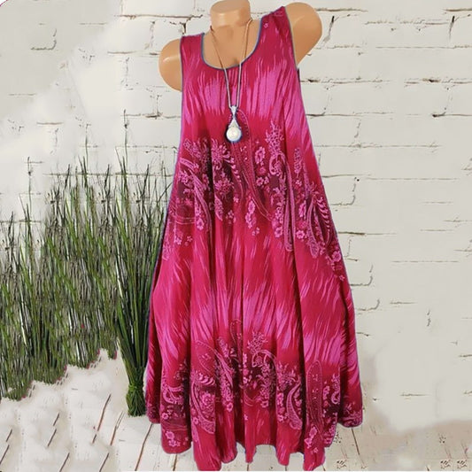 Women's Summer Hot Fashion Wear Digital Printed Dresses