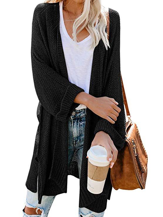 Women's Spring Large Mid-length Solid Color Knitted Women's Sweater
