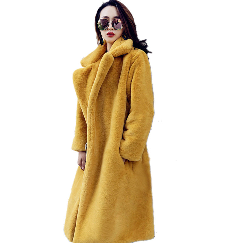 Women's Cool Korean Fur Faux Fashion Coats