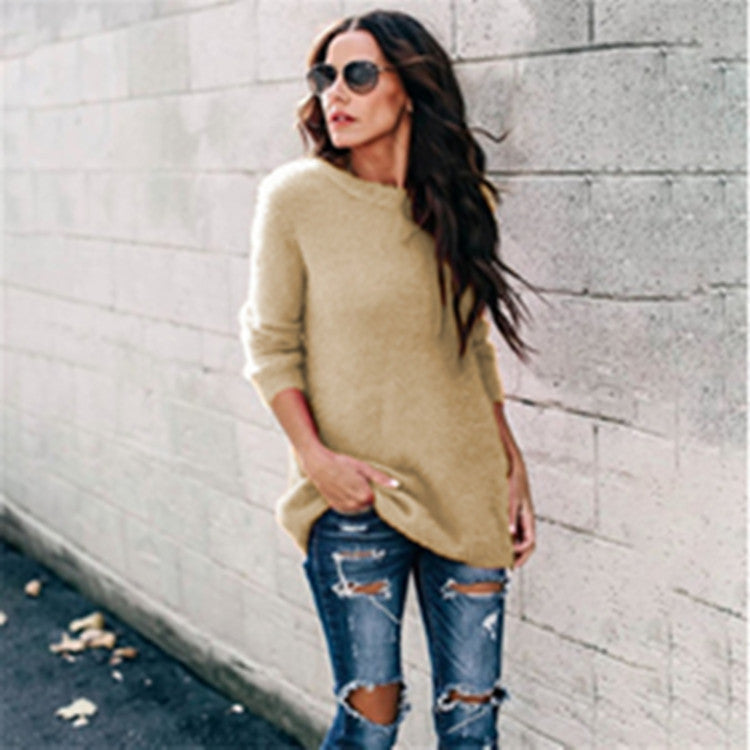 Stylish Innovative Women's Autumn Splicing Pullover Sweater
