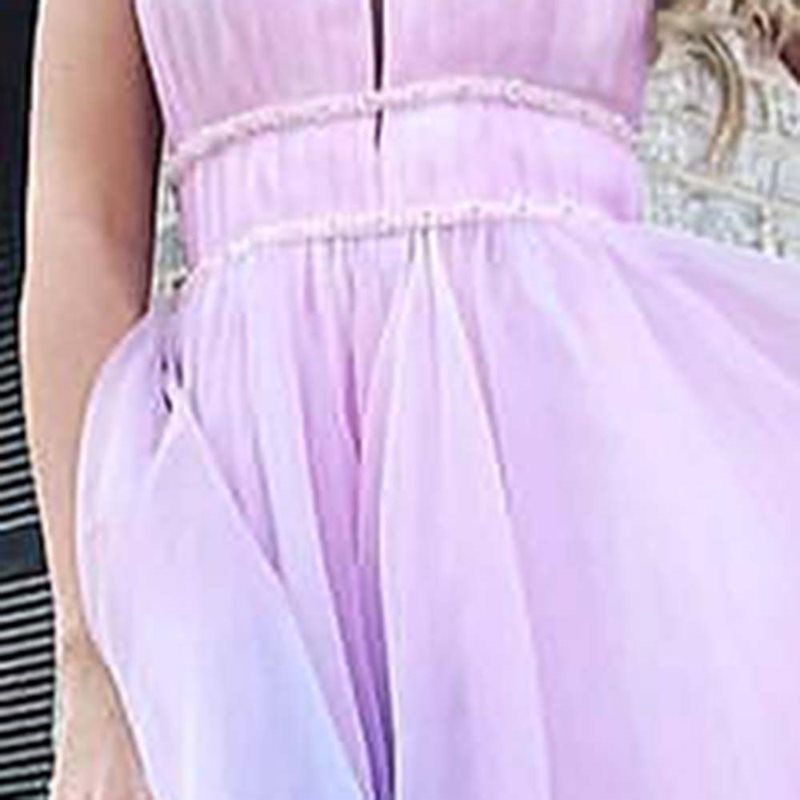 Women's Printed Sexy Dress Gradient Color Sleeveless Dresses