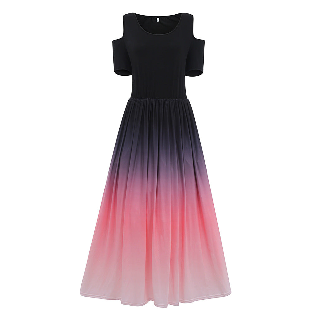 Charming Women's Party Sexy Gradient Long Dress