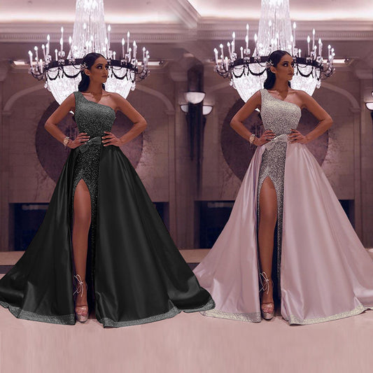 Women's Versatile Autumn Mop Dress Long Wedding Dresses