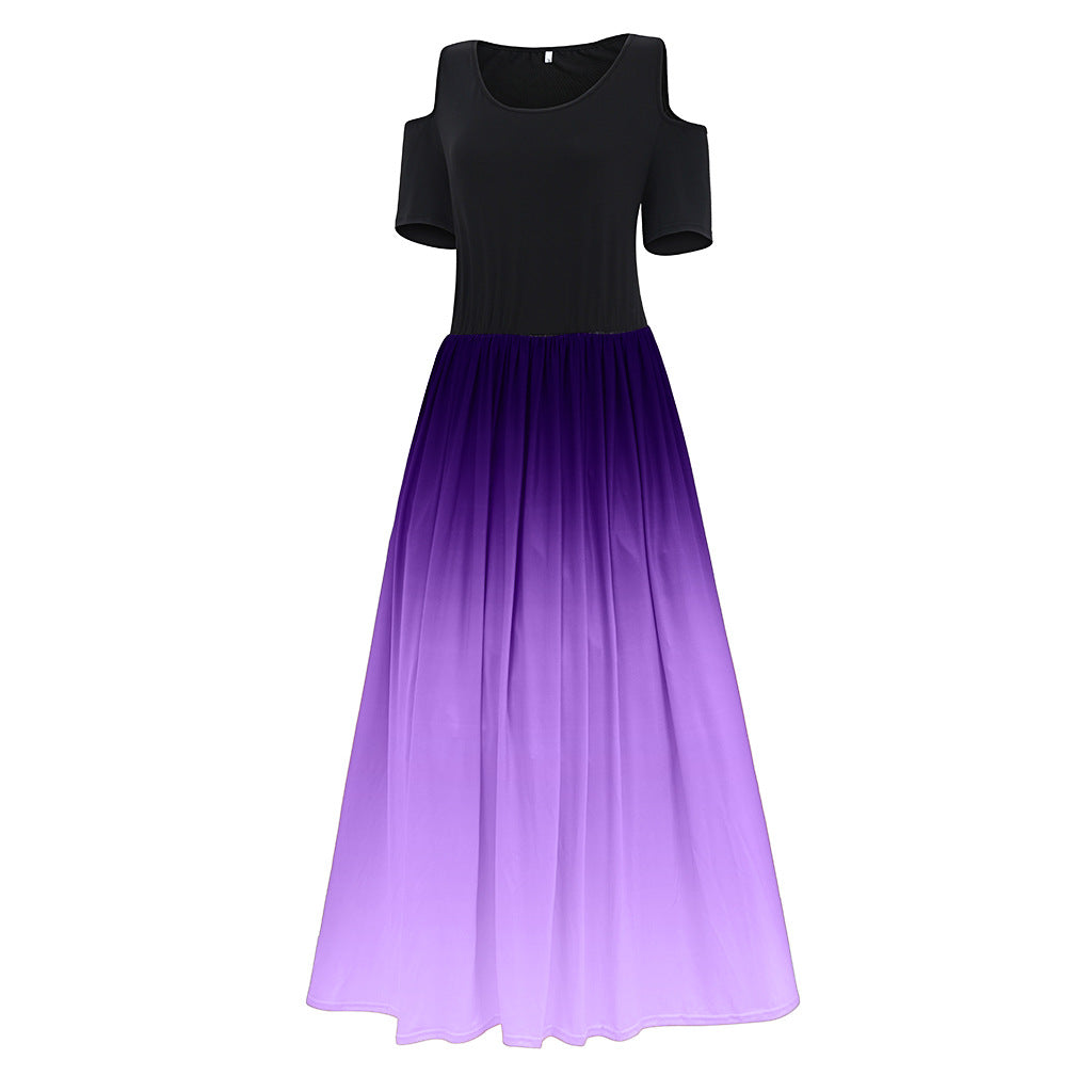 Charming Women's Party Sexy Gradient Long Dress