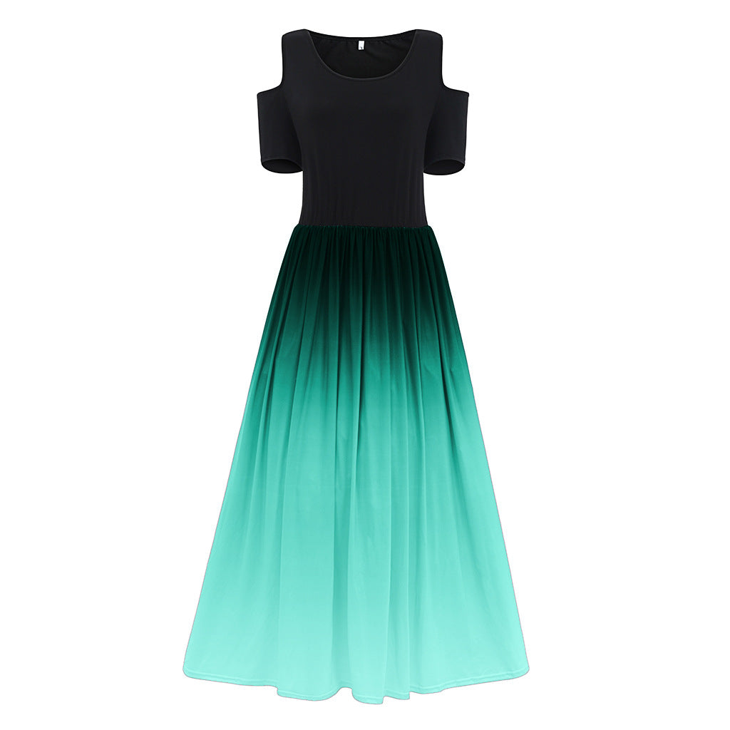 Charming Women's Party Sexy Gradient Long Dress
