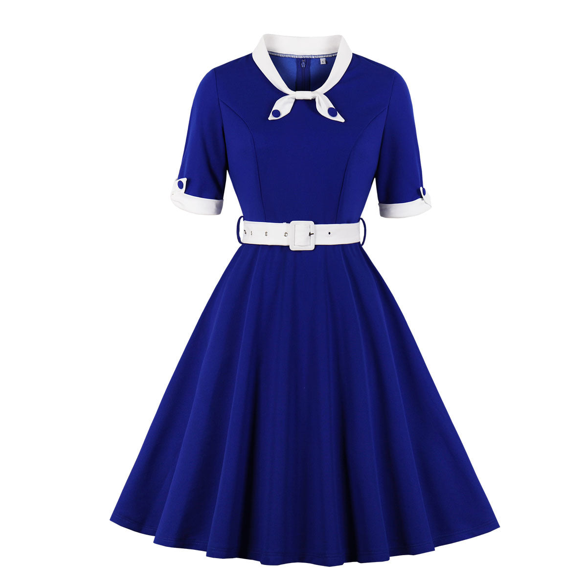 Autumn Patchwork Large Swing Dress Source Dresses