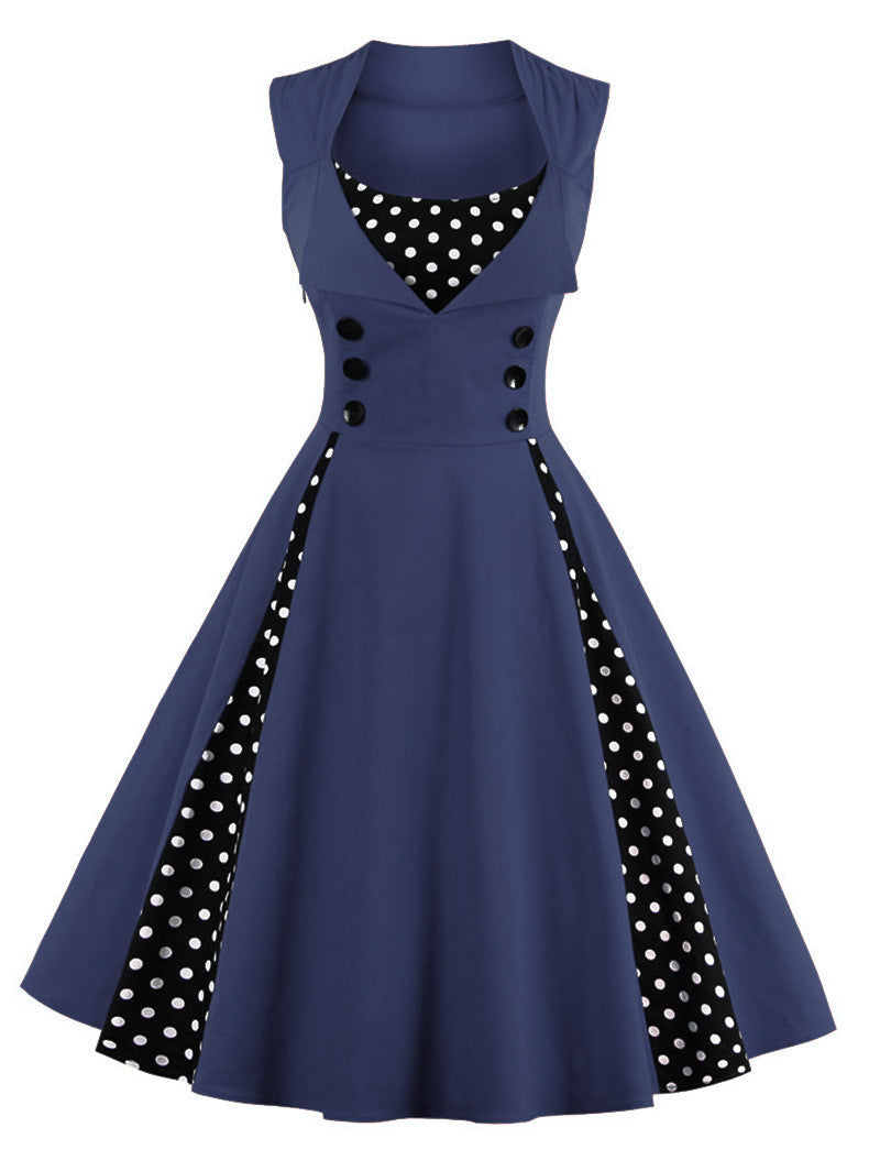 Women's Large Swing Gothic Dress Vintage Red Dresses