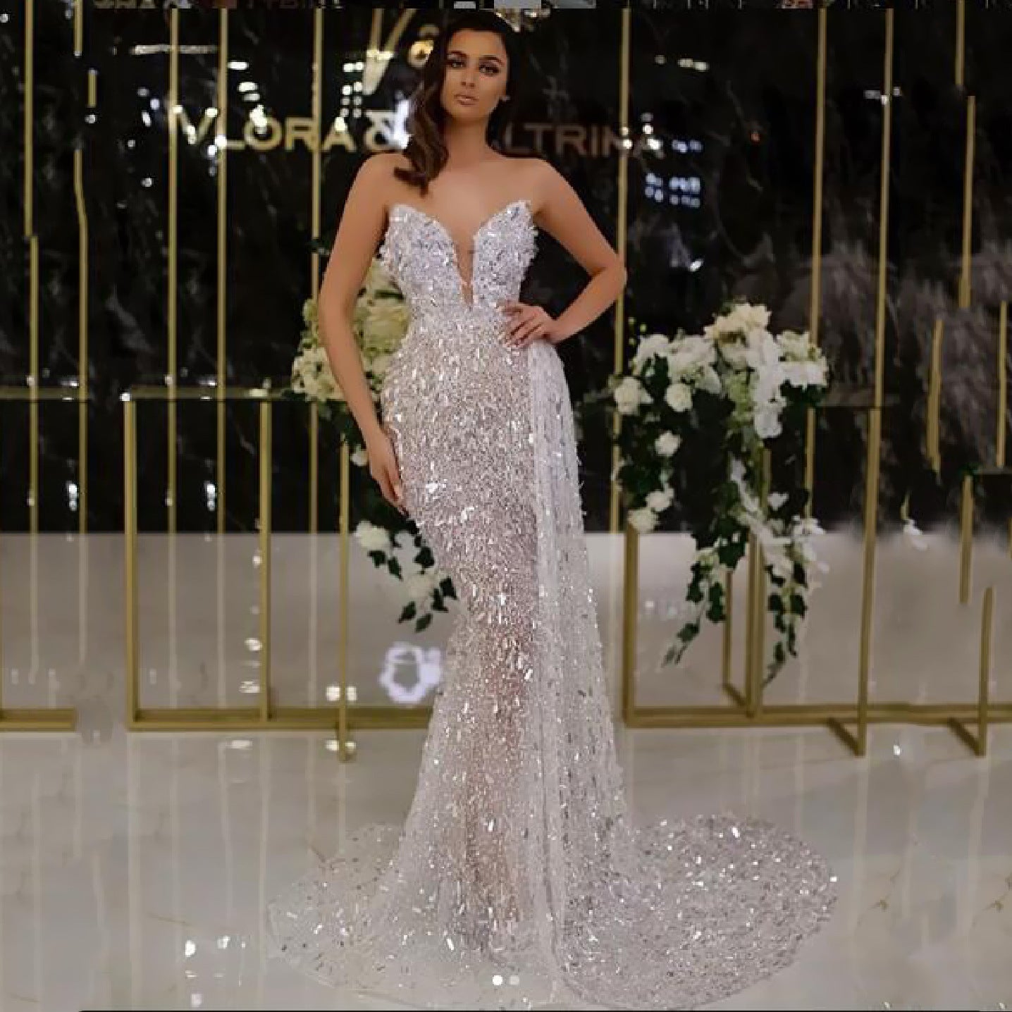 Women's Sexy Hot Sier Strap Dress Wedding Dresses
