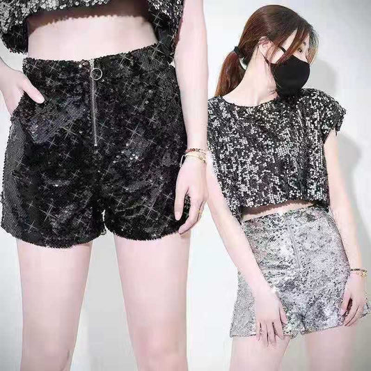 High Waist Dancing Casual Loose Stage Style Pants