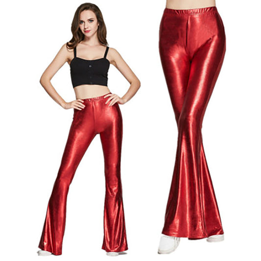 Women's Sexy Stage Bright Faux Leather Fashionable Pants