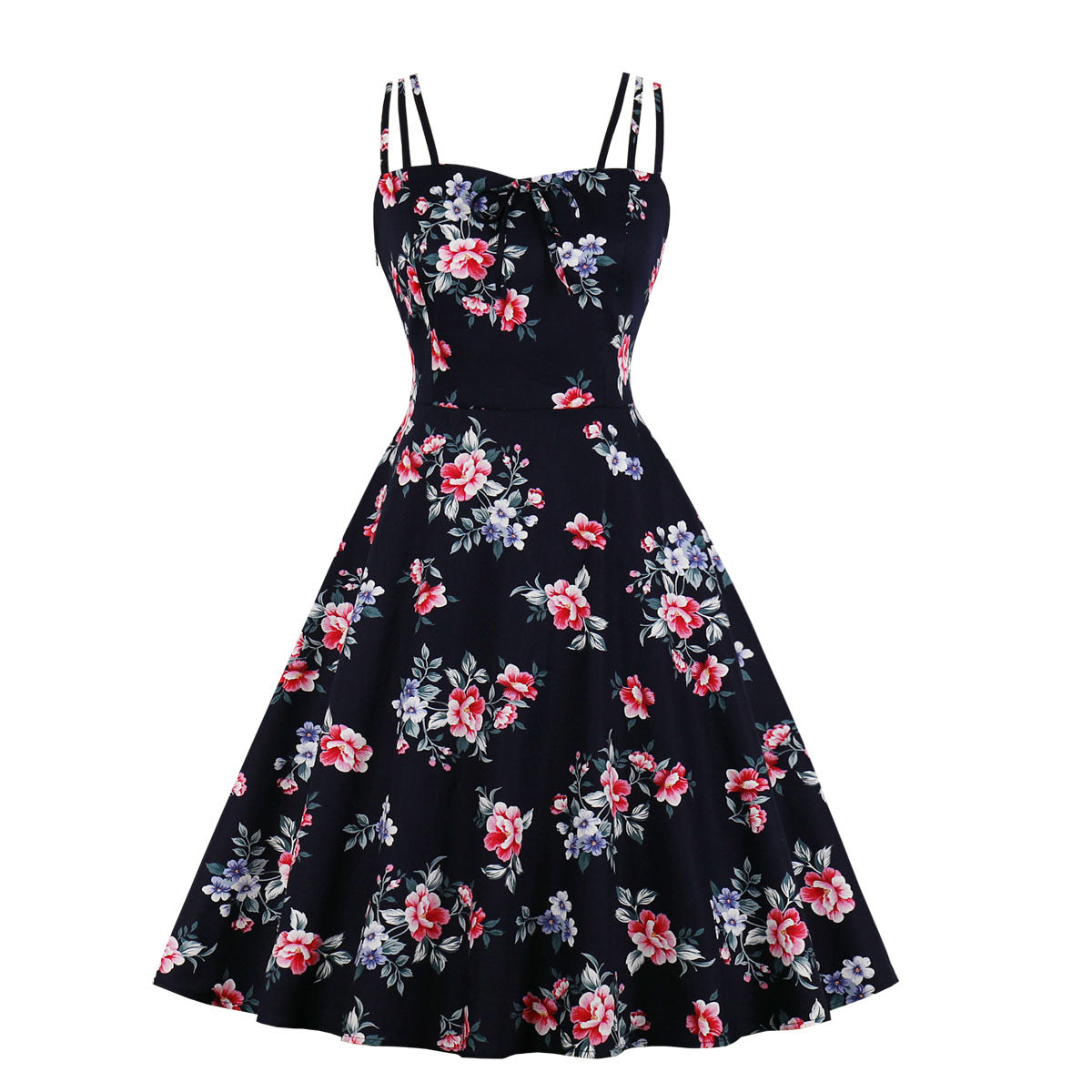 Slouchy Summer Printed Dress Floral Slip Dresses