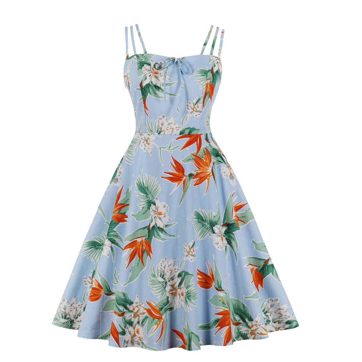 Slouchy Summer Printed Dress Floral Slip Dresses