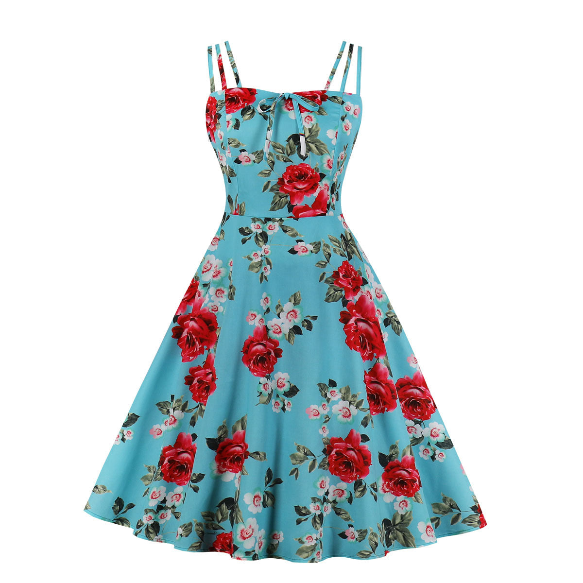Slouchy Summer Printed Dress Floral Slip Dresses