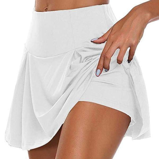 Women's Basic Style Summer Solid Color Two-piece Skirts