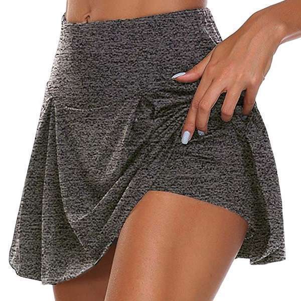 Women's Basic Style Summer Solid Color Two-piece Skirts