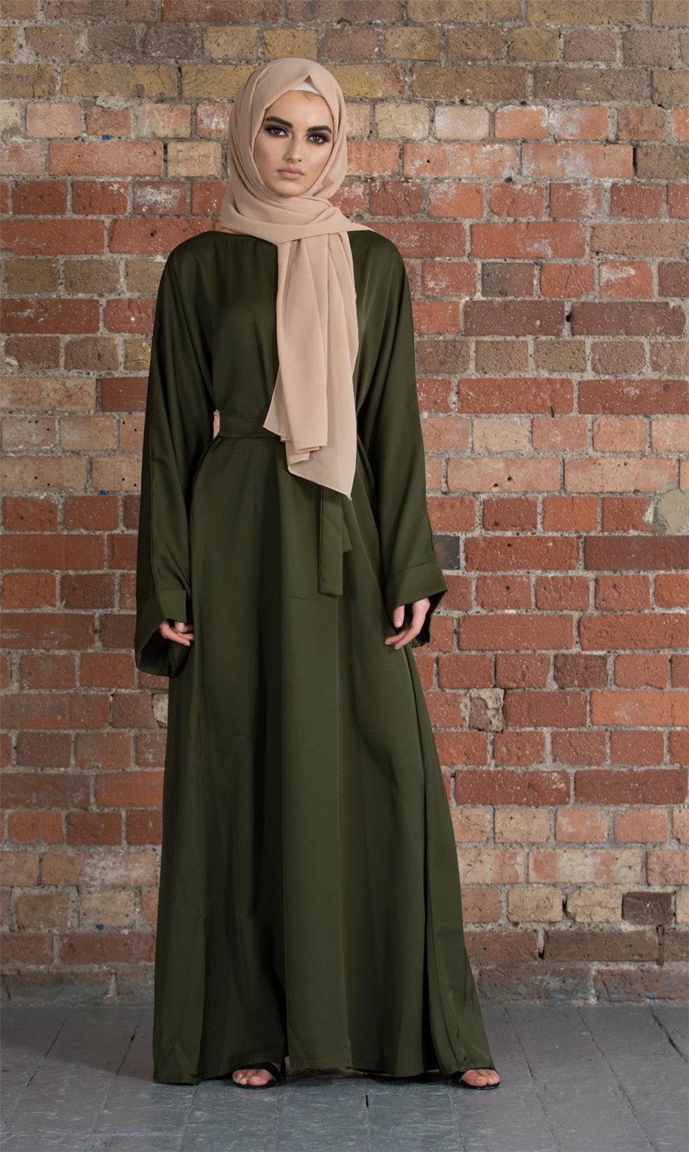 Style Turkey Solid Color Robe Dress Extra Large Dresses