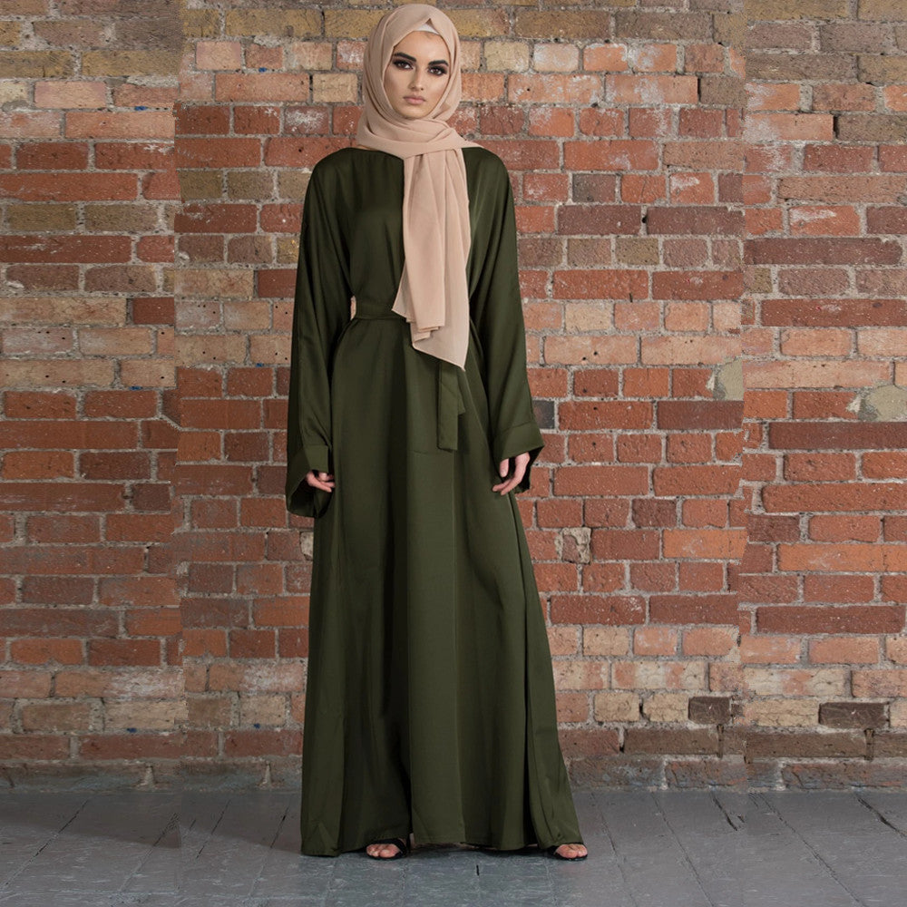 Style Turkey Solid Color Robe Dress Extra Large Dresses