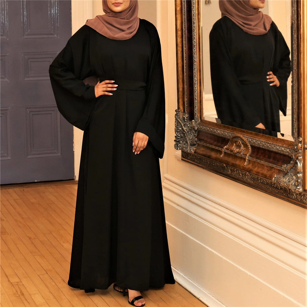 Style Turkey Solid Color Robe Dress Extra Large Dresses