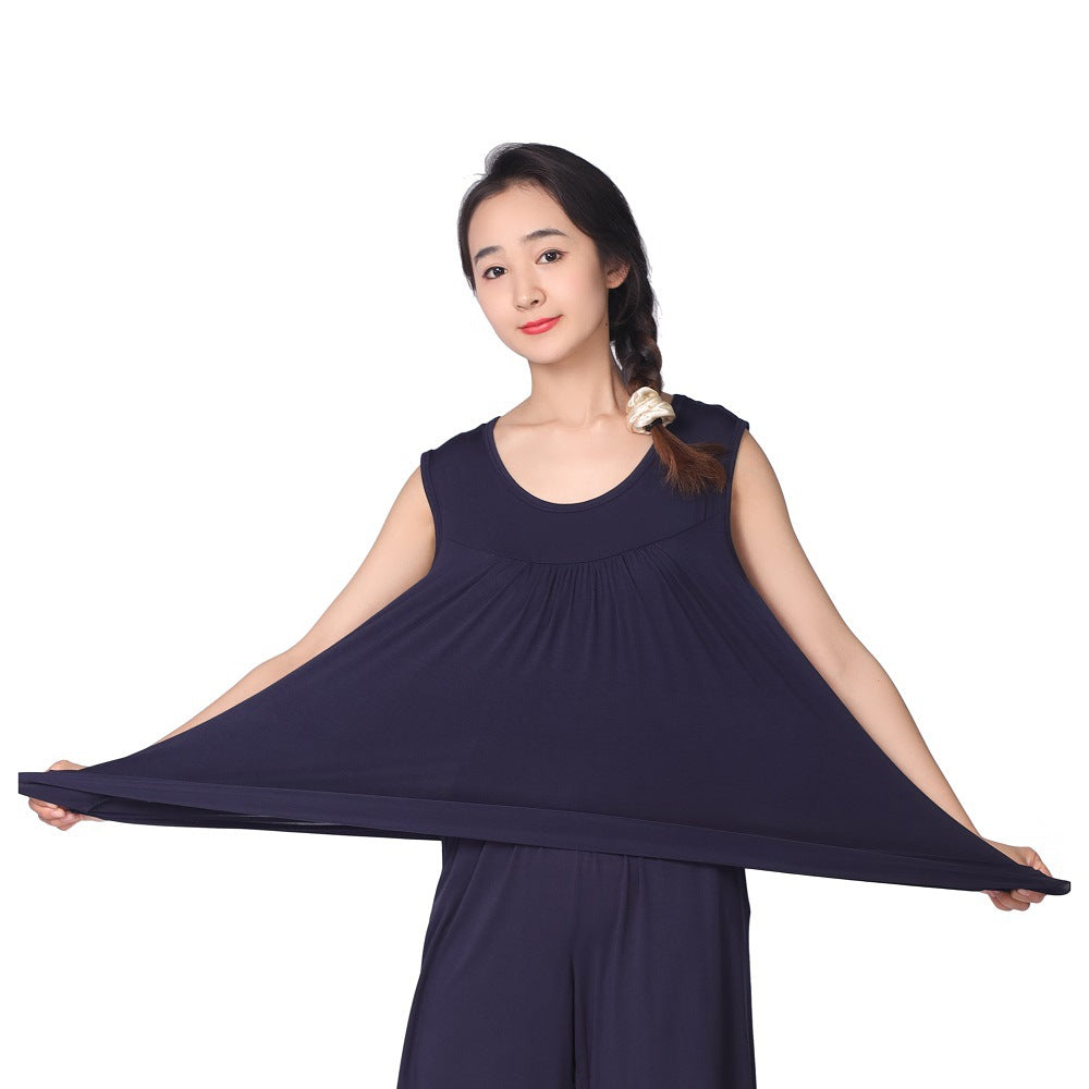 Women's Casual Loose Stretch Cotton Pajamas Home Tops