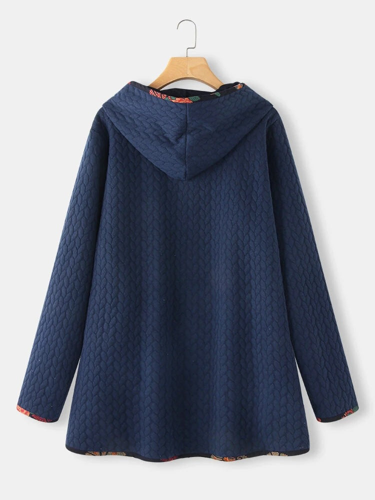 Women's Spring Hooded Loose Long Sleeve Large Coats