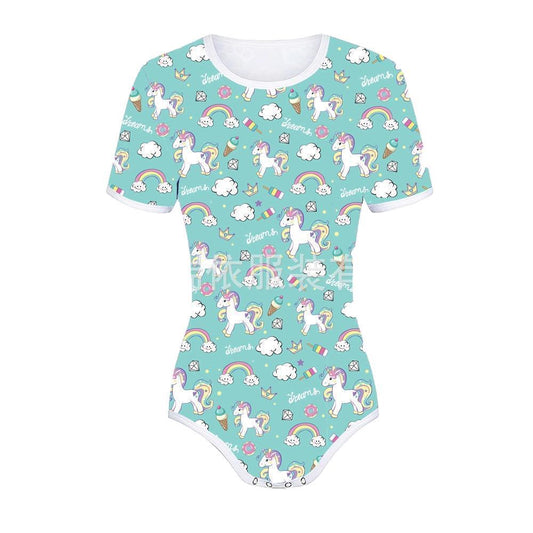Beautiful Slouchy Adult Diaper Lover Pajamas Jumpsuits