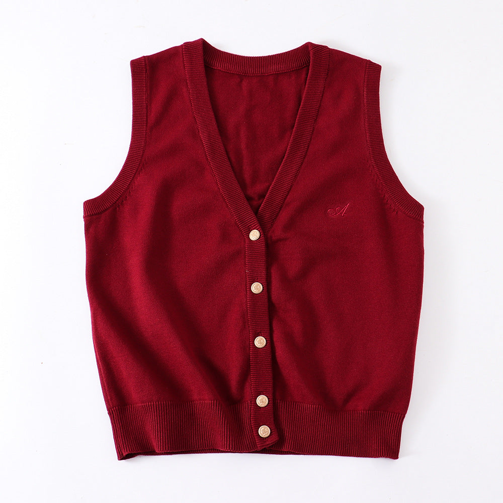 Master Ji Tea Love College Style Vests