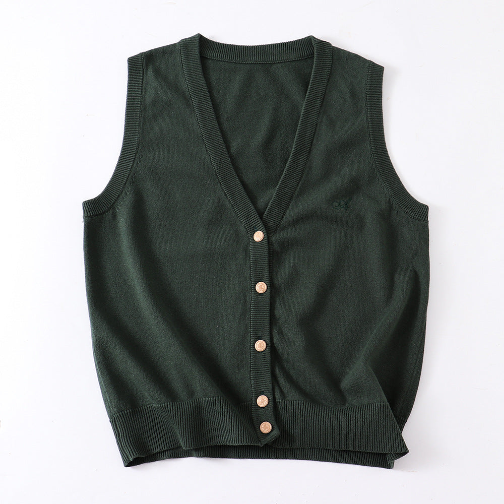 Master Ji Tea Love College Style Vests