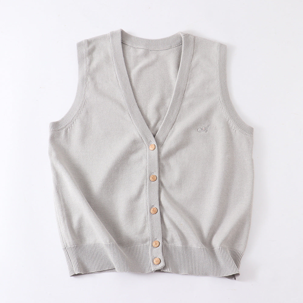 Master Ji Tea Love College Style Vests