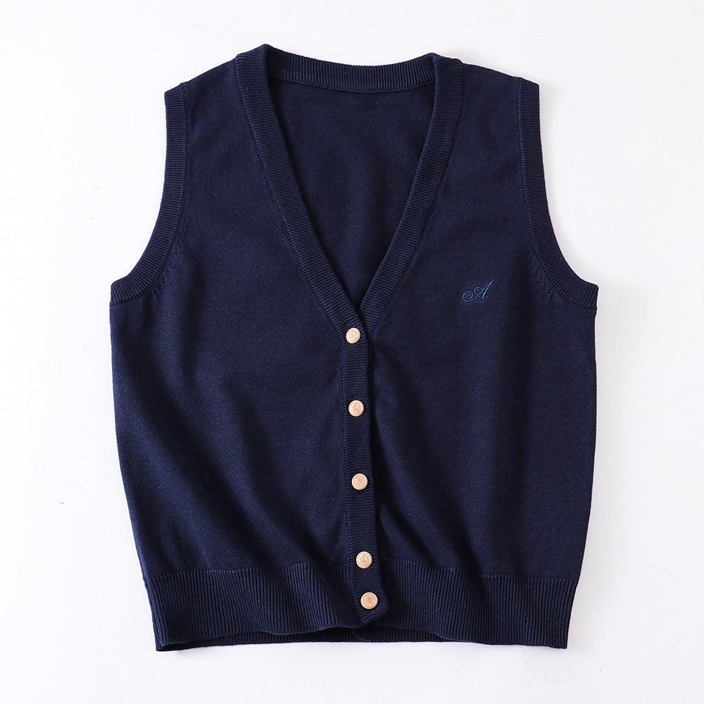 Master Ji Tea Love College Style Vests