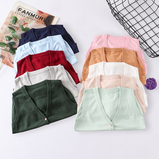 Master Ji Tea Love College Style Vests