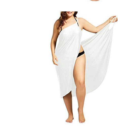 Beach Dress Wrap Vacation Striped Spaghetti Dresses