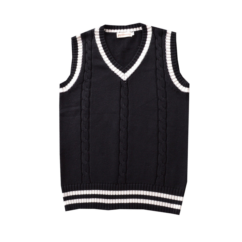 Women's & Men's College British Style Twist Color School Sweater