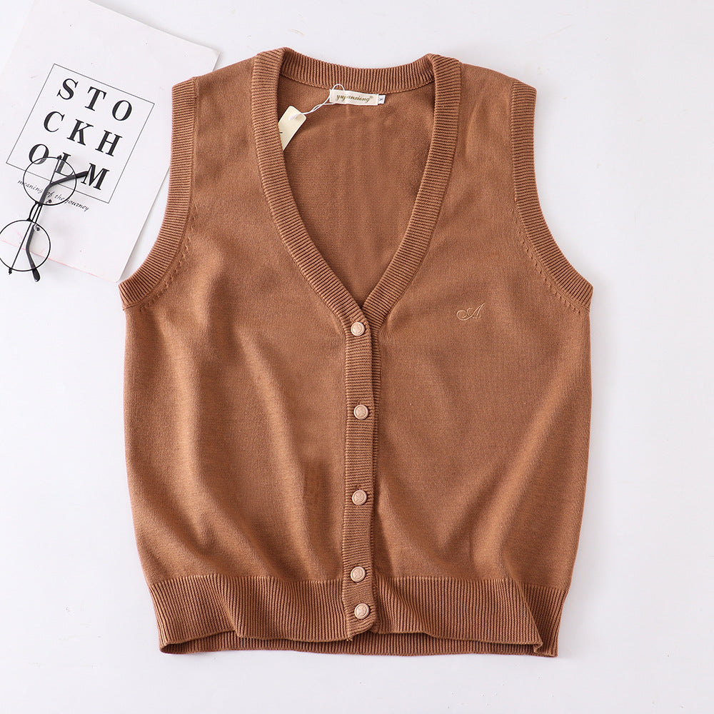 Master Ji Tea Love College Style Vests