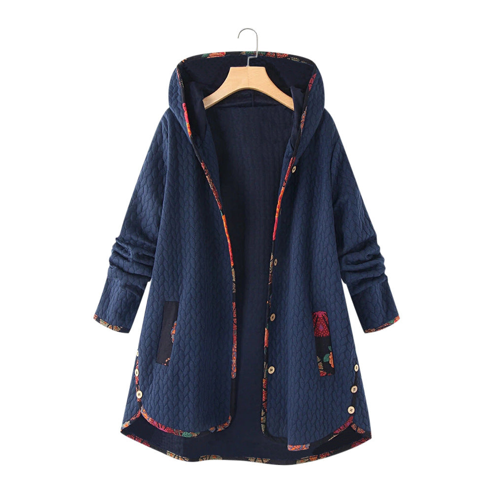 Women's Spring Hooded Loose Long Sleeve Large Coats