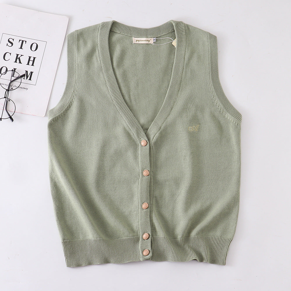 Master Ji Tea Love College Style Vests
