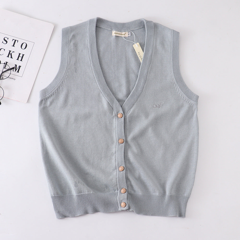 Master Ji Tea Love College Style Vests