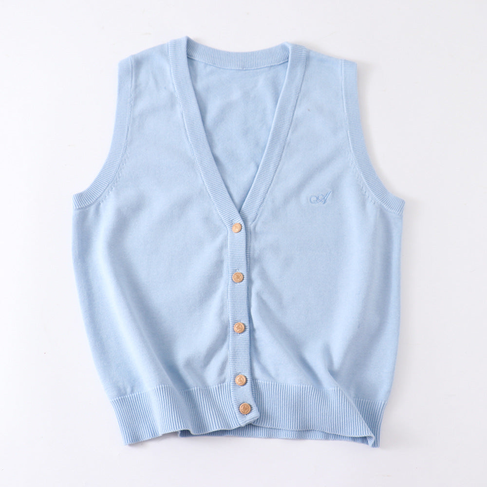 Master Ji Tea Love College Style Vests