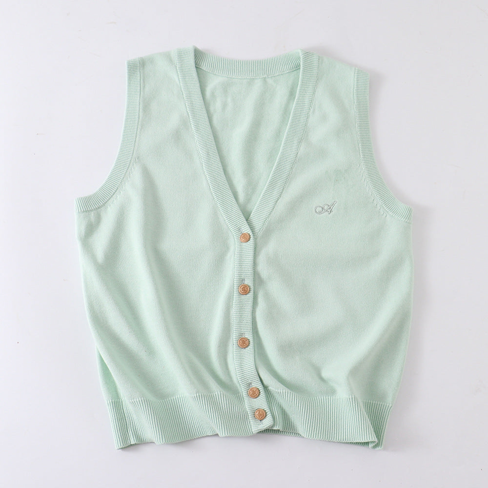 Master Ji Tea Love College Style Vests