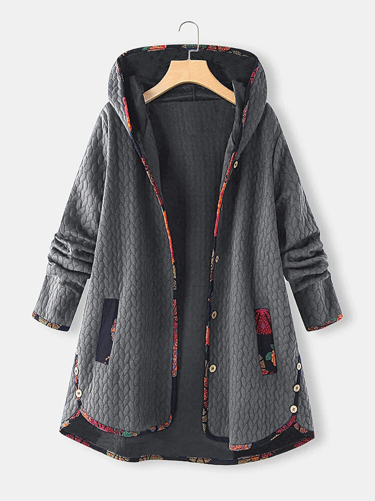 Women's Spring Hooded Loose Long Sleeve Large Coats